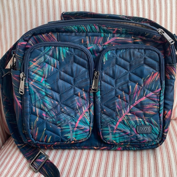 lug Bags Lug Navigator Crossbody Top Handle Bag Tropical Multi